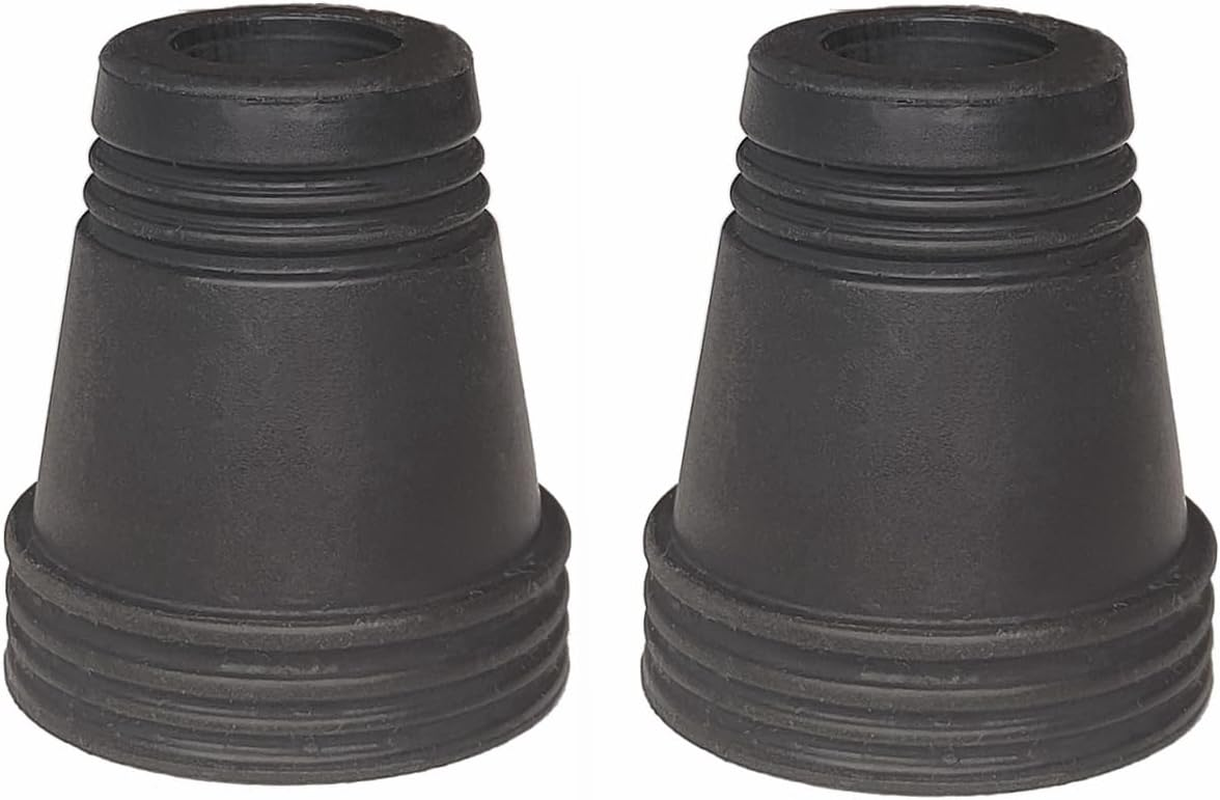 Walking Stick Tips 2 PCS, Non-Slip Walking Cane Pad, Walking Stick Accessories Replacement Cane Foot Pad, Thickened Natural Rubber Cane Tips, Black(2 Count) image number 3
