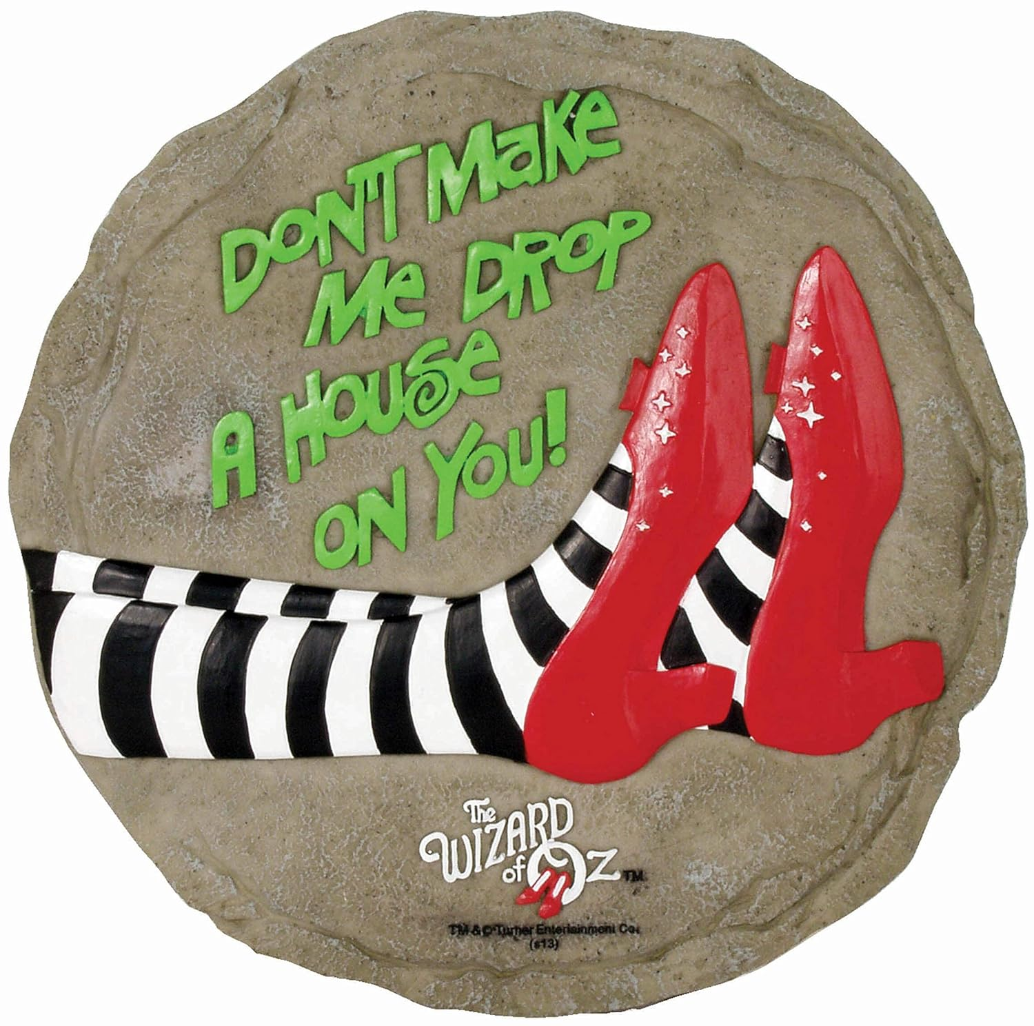 Spoontiques Ruby Slippers Stepping Stone - Wizard of Oz Decorative Garden Stone for Yard, Patio, Garden or Walkway - Outdoor or Indoor Home Decor image number 3