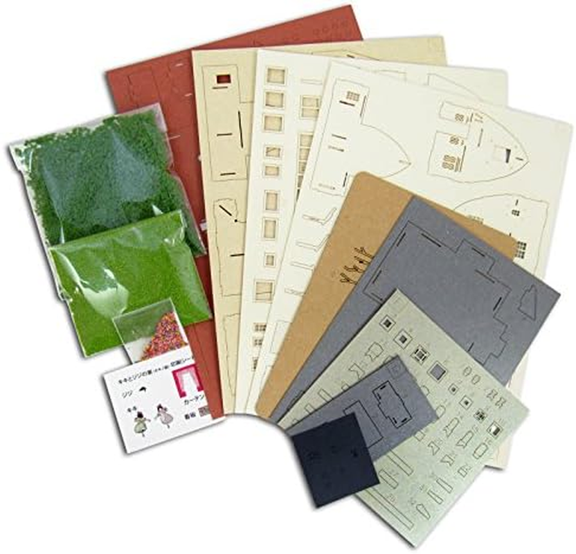 Sankei MK07-22 Mini Art Kit, Studio Ghibli Series, Kiki'S Delivery Service, Kiki and Jiji'S House, 1/150 Scale, Papercraft image number 2