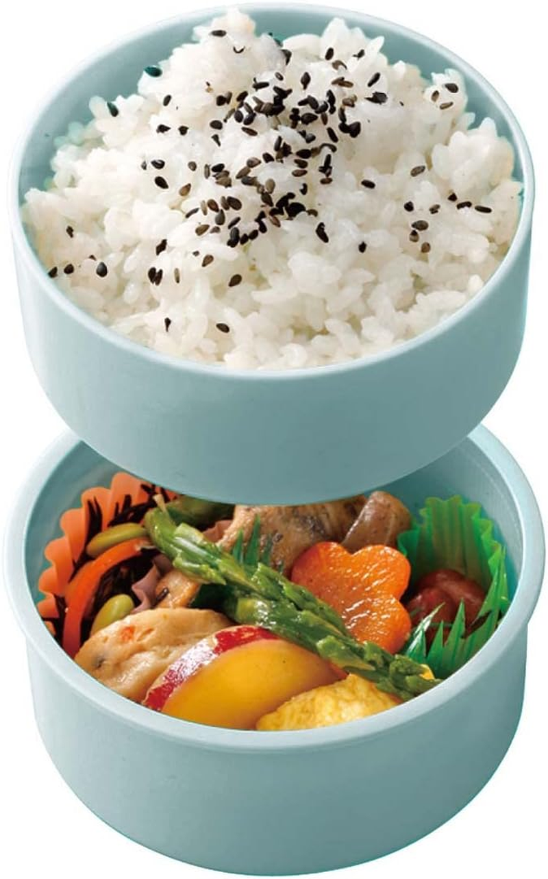 Skater ONWR1AG-A Peter Rabbit Lunch Box, 16.9 Fl Oz (500 Ml), 2-Tier, Round, Antibacterial, Made in Japan - 500Ml image number 2