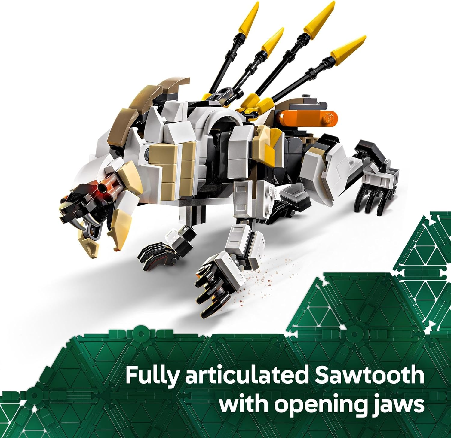 LEGO Horizon Adventures Aloy & Varl Vs. Shell-Walker & Sawtooth Kids Toy for 9+ Year Old Boys & Girls, Gaming Building Set with 2 Robot Action Figures and 2 Minifigures, Desk Toy for Gamers 77037