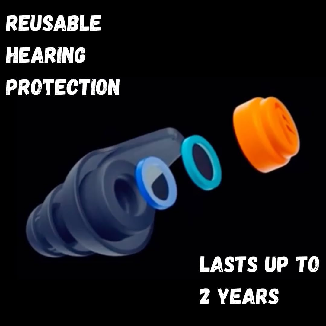 EGGZ Motorbike Riding Earplugs - Motorbike Earplugs Reducing Wind Noise and Lower Sounds by 24Db image number 4