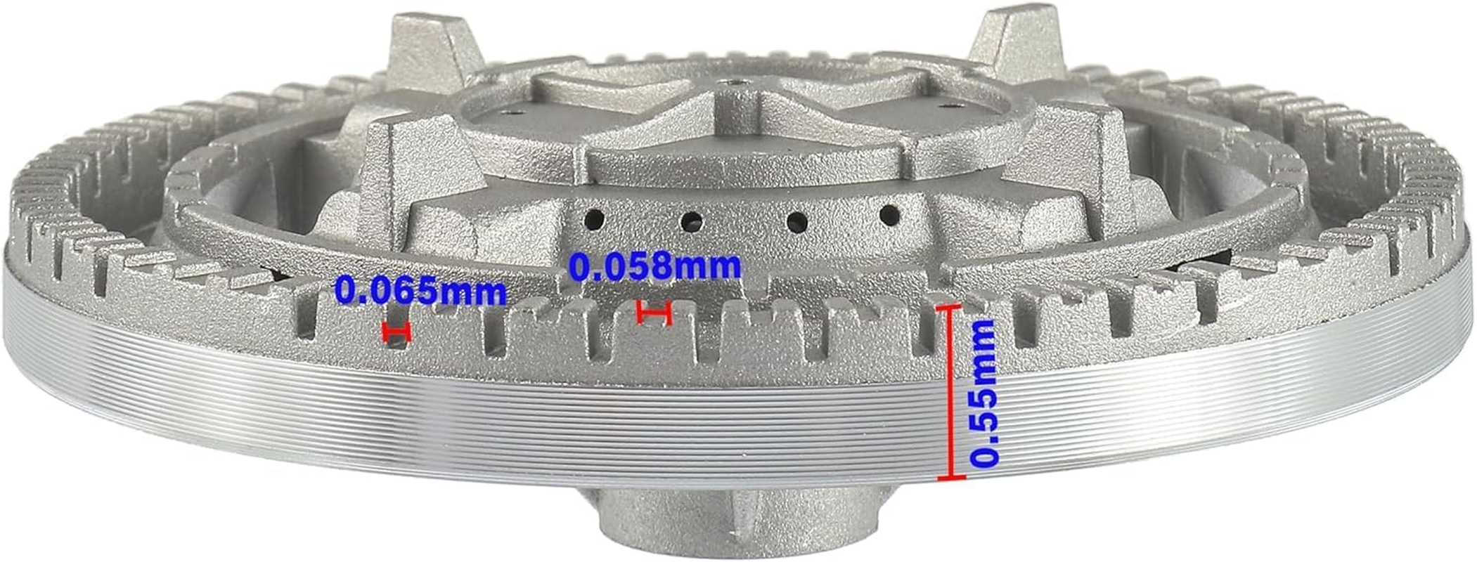 Cooker Hat Set Stove Lid Upgraded Gas Stove Burner Covers 5 Pack, Oven Gas Hob Burner Crown Flame Cap Replacement, Fits Most Gas Stove Burners, Protects Burner Heads image number 4