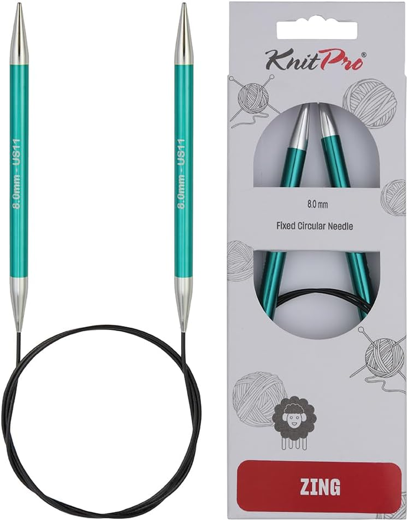 Knitpro Zing Fixed Circular Needles 40" (100Cm) | Size 8.00Mm image number 1