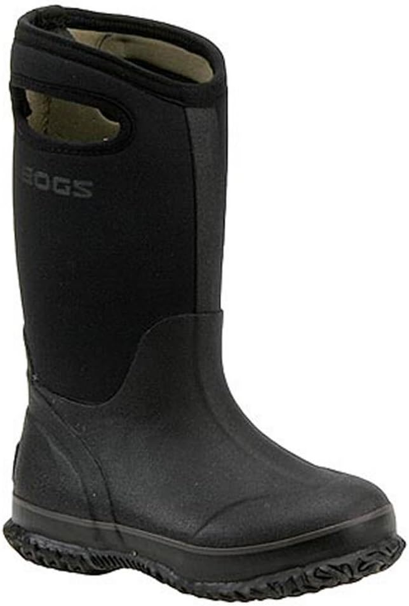 BOGS Kids Classic Insulated Boot, Black, 2 Little Kid
