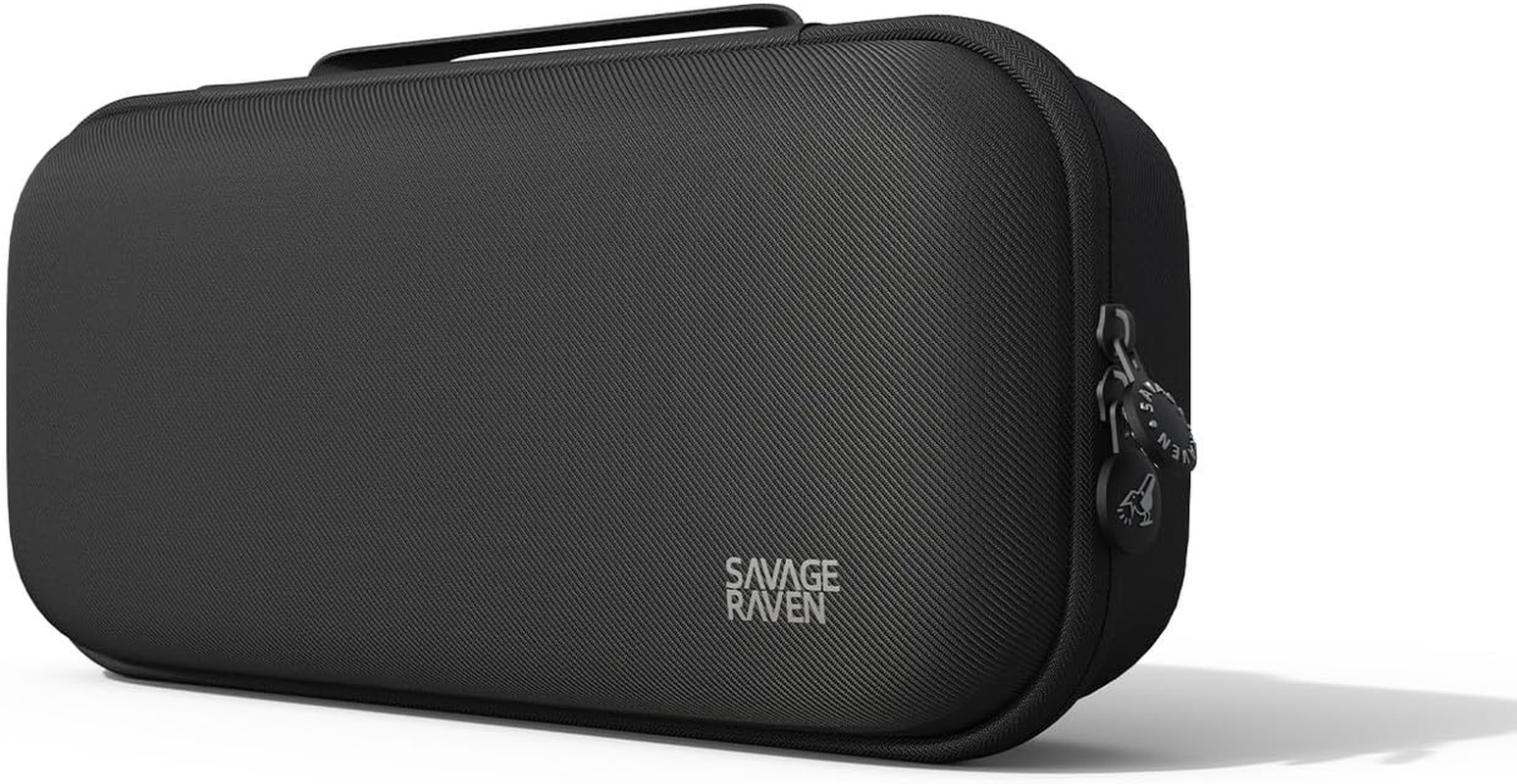 Savage Raven by Skull & Co. Every Day Slim Carrying Case for Nintendo Switch 2: Portable Hard Shell Protective Travel Case, Gaming Case, Console Protection Case, Accessories, Storage, Denim