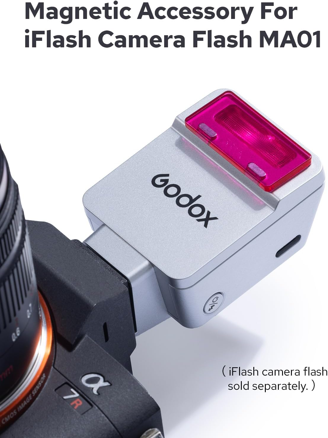 Godox MA01 Magnetic Attachment, Including Honeycomb Grids, Diffusers, Color Filters (CTO/CTB), Creative Gels for Godox IM20 IM22 IT20 IT22 image number 6