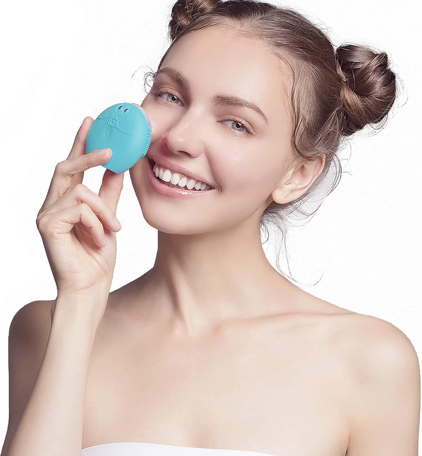 FOREO LUNA Play Smart 2 Mint for You, Skin Analysis & Facial Cleansing Device for All Skin Types, Ultra-Hygienic Silicone, T-Sonic Massage, App-Connected, Replacable AAA Batteries image number 5