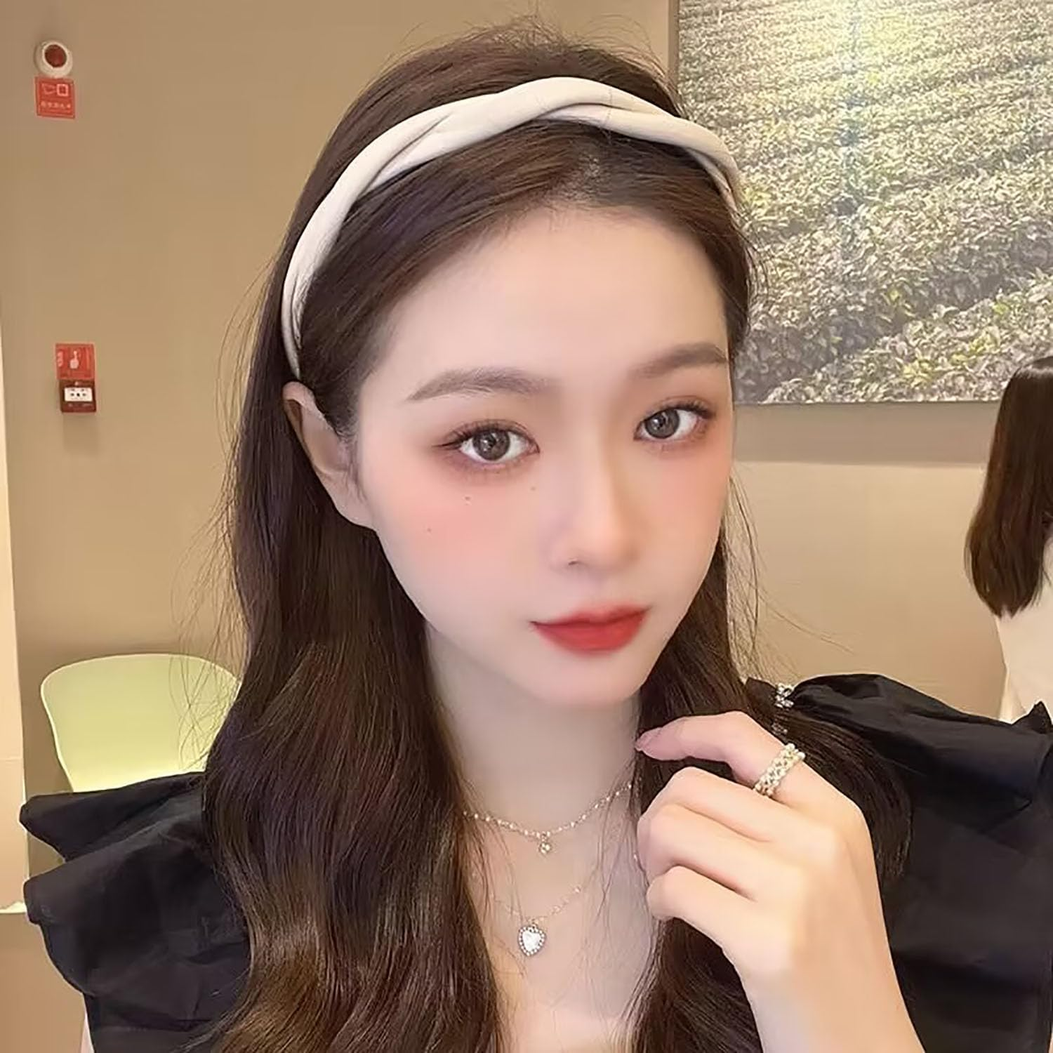 Leather Thin Headbands for Women 5 PCS, Knotted Headbands, Twisted Leather Headband with Teeth, Fashion Head Bands for Women'S Hair (5 Colors) image number 3