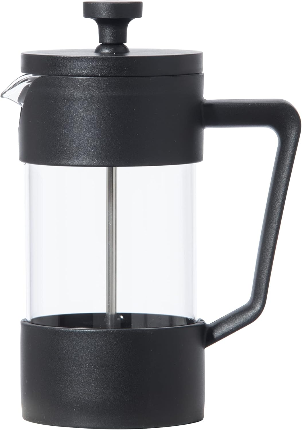 Oggi French Press Coffee Maker (12Oz)- Borosilicate Glass, Coffee Press, Single Cup French Press, 3 Cup Capacity, Black image number 3