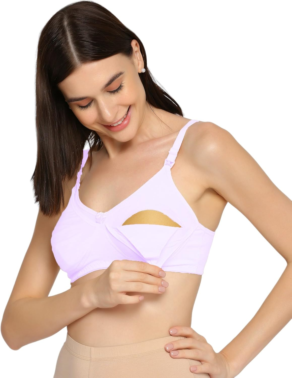 Women'S Cotton Full Cup Non-Wired & Non-Padded Feeding Bra | Nursing Bra | Maternity Bra image number 5