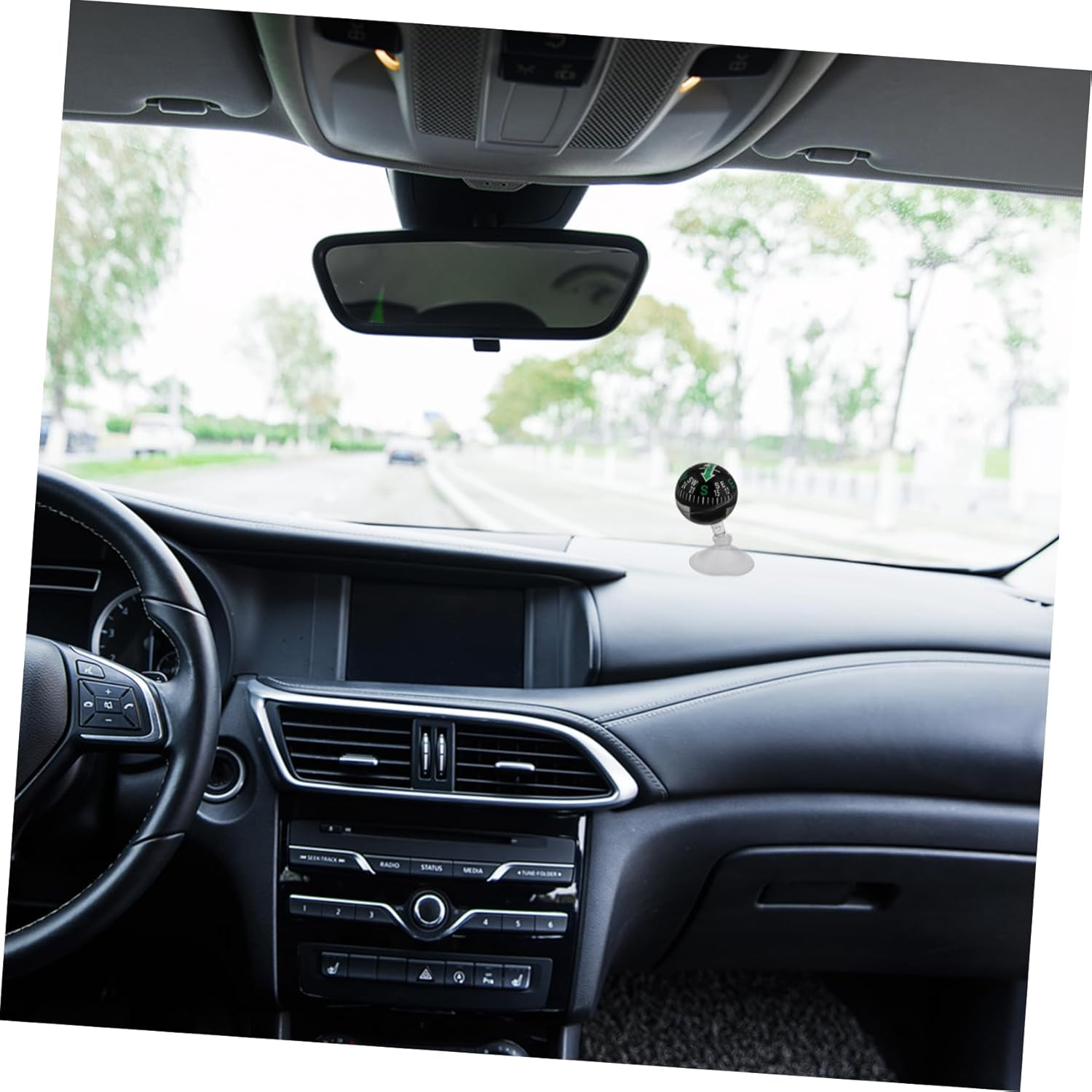 Kichvoe Car Dashboard Compass with Suction Cup Accurate Navigation Tool for Vehicles and Boats High Precision Dash Mount Navigation Compass for Outdoor Adventures image number 3