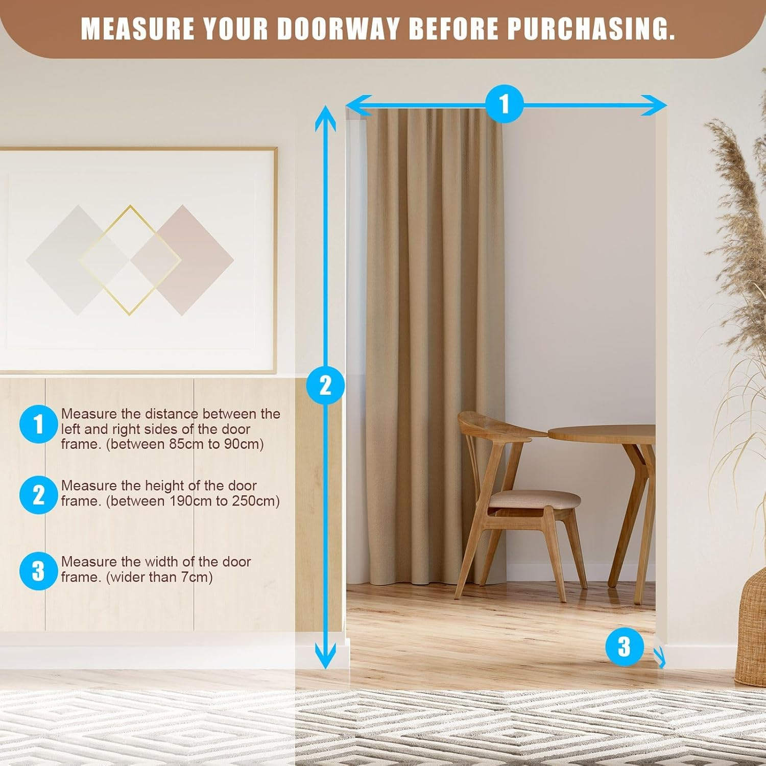 Pet Scene Safety Gate Extra Tall 185CM Height for Pet Dog Cat, Retractable Safety Fence Enclosure Barrier Safe Guard Fencing for Doorway Stairs 190 to 250Cm image number 2