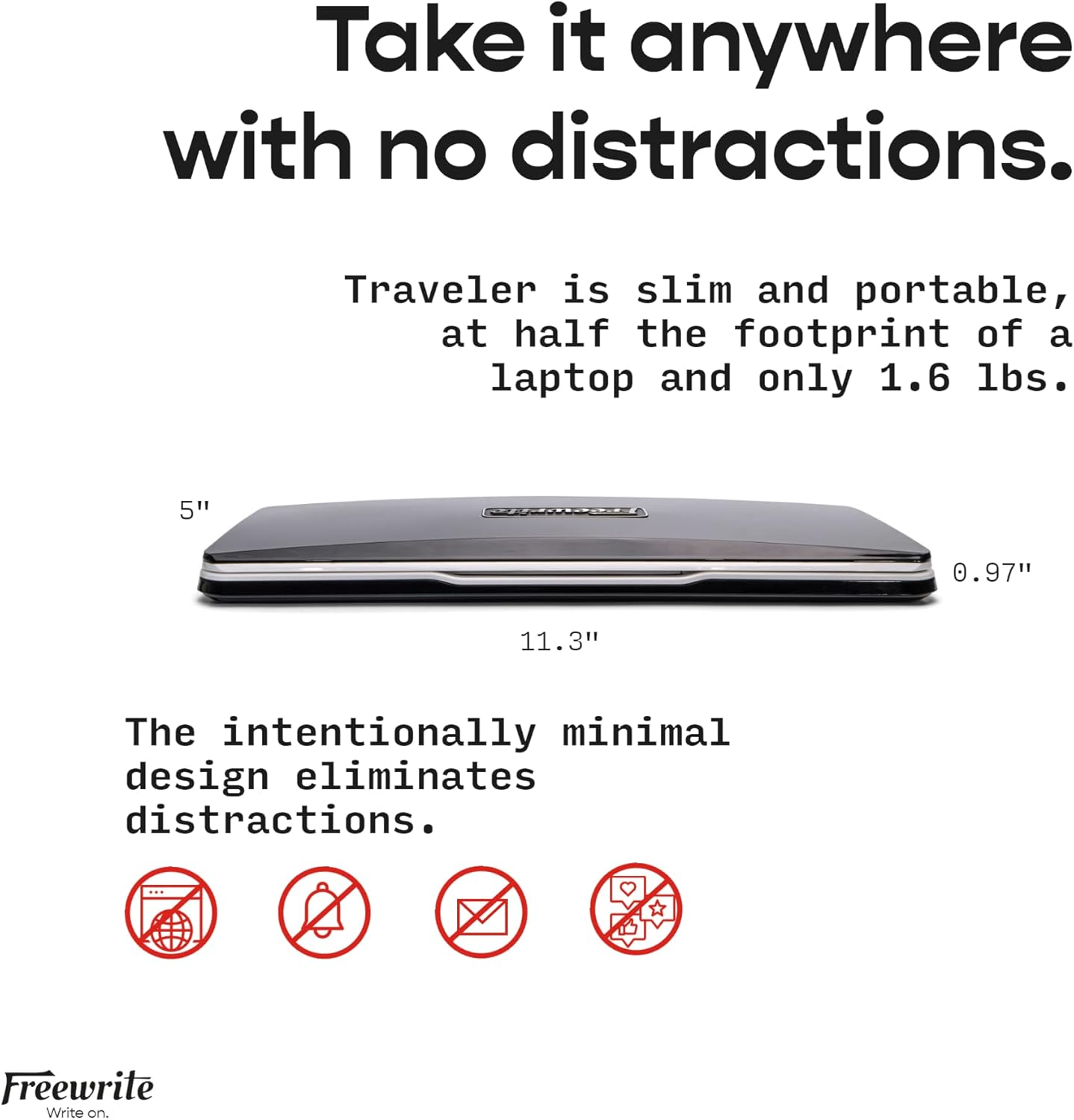 Freewrite Traveler: Distraction-Free Writing Tool image number 1