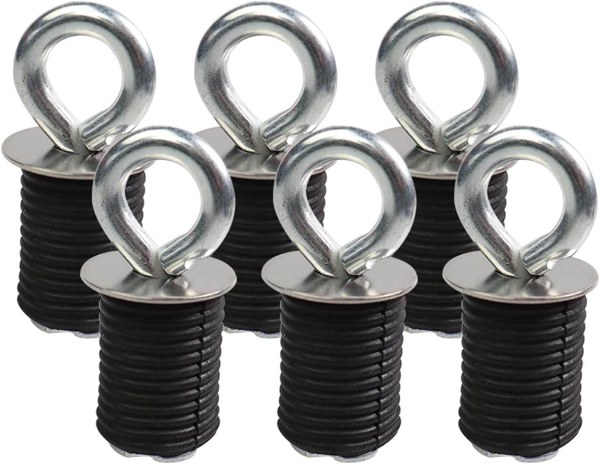 Tie down Anchors Rubber Bed Anchors Compatible with Polaris RZR Sportsman ACE 570/450/850 with 1" Hole Not for Ranger or General Black Set of 6 image number 6