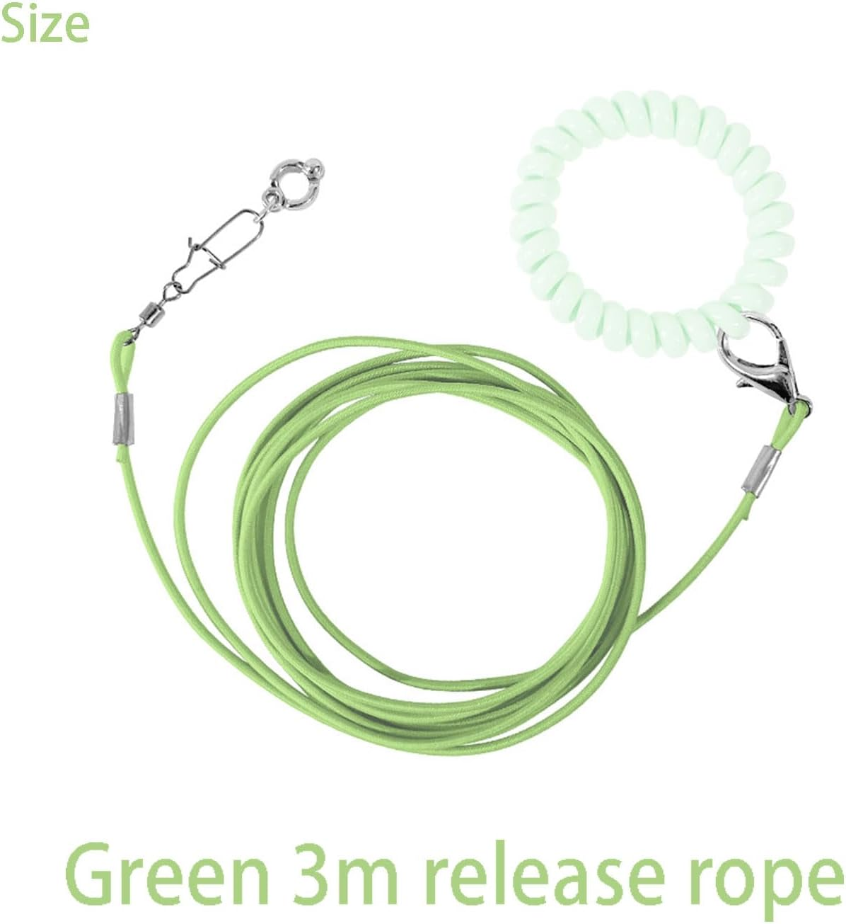 Bird Foot Chain - Adjustable Harness and Biting-Resistant Training Toy with Ankle Ring - Pet Outdoor Flying Rope for Terrace (Green) image number 6