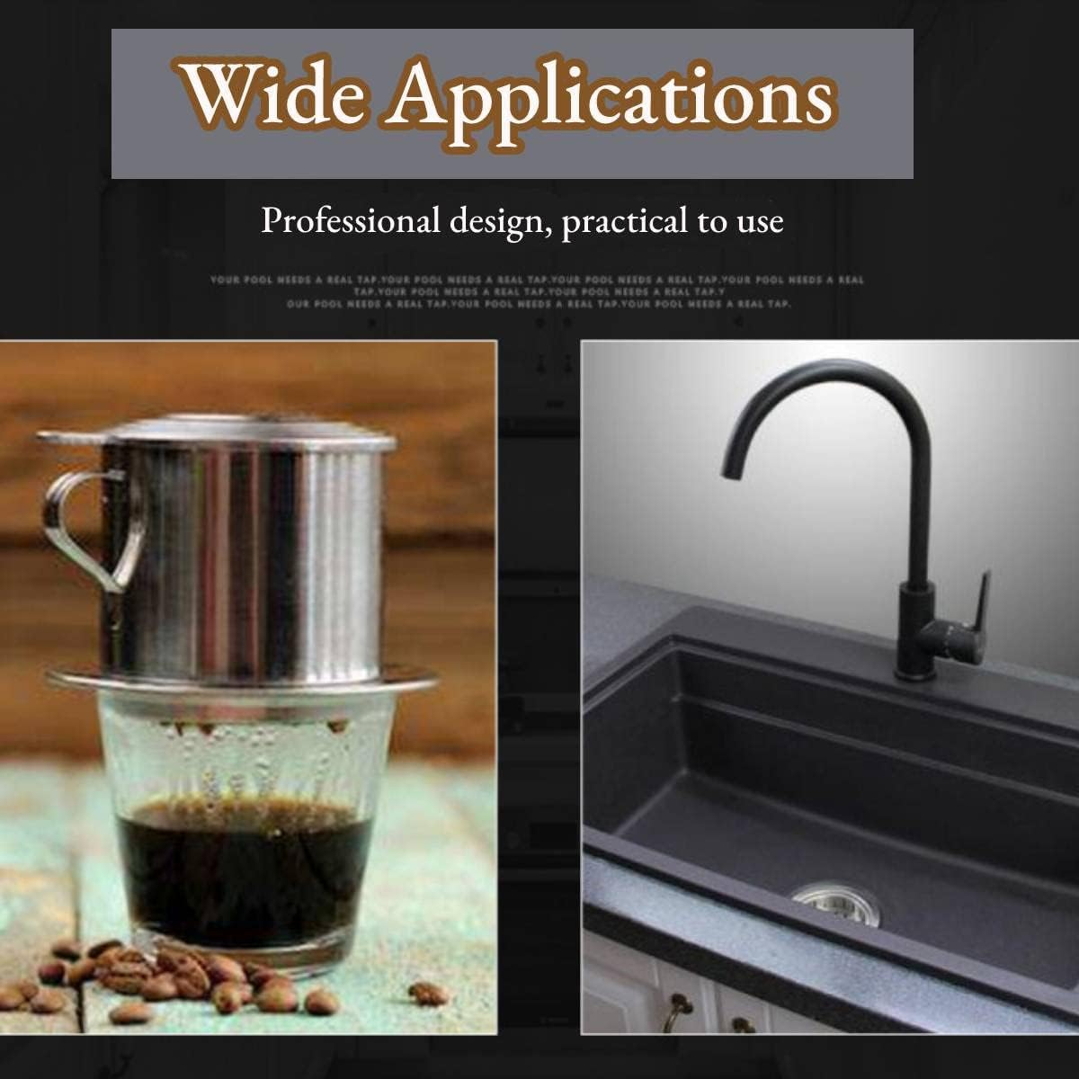 Yosoo Reusable Stainless Steel Coffee Filter 60Mm, Ultra Fine Mesh, Silver, 1 Count, Compatible with Coffee Maker image number 6