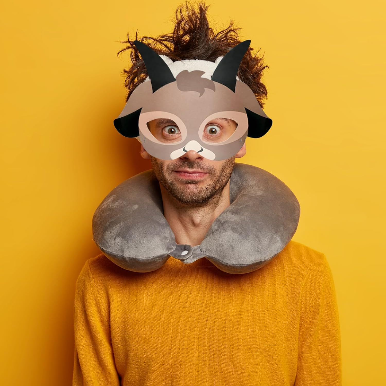 WELANE Safari Animal Masks, 16 PCS Wild Forest Zoo Animals Cartoon Masks for Party, Masquerade, Cosplay (16 Kinds) image number 1