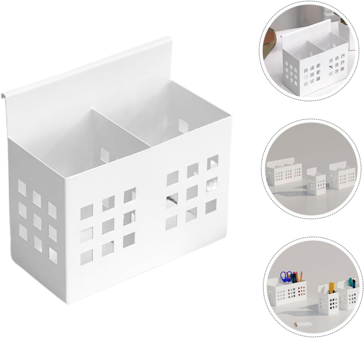 AUTSUPPL Hanging Pen Holder for Desk Storage Organizer for Cubicles Space-Saving Office Accessory for Writing Tools Double image number 2