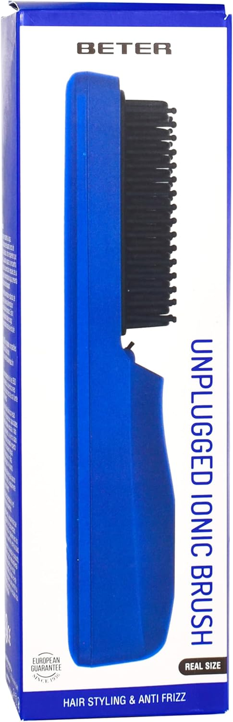 Beter GRWM Wireless Ion Brush, Professional Hair Straightener, Temperature 200&deg;C, Fast Heating, Anti-Scald, Anti-Frizz, USB Rechargeable, Blue image number 2