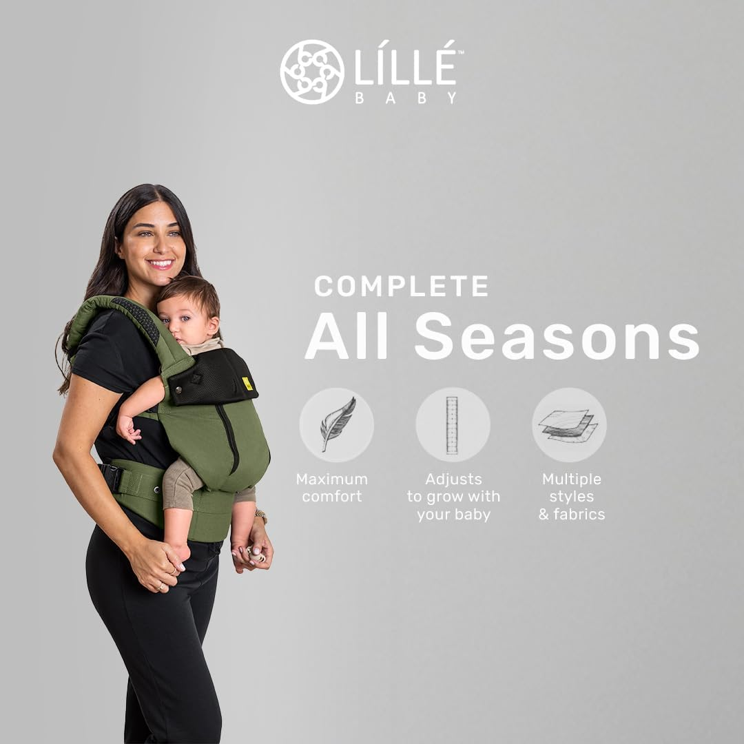 Lillebaby Complete 6-In-1 Original Baby Carrier, Speckled Succculent image number 4