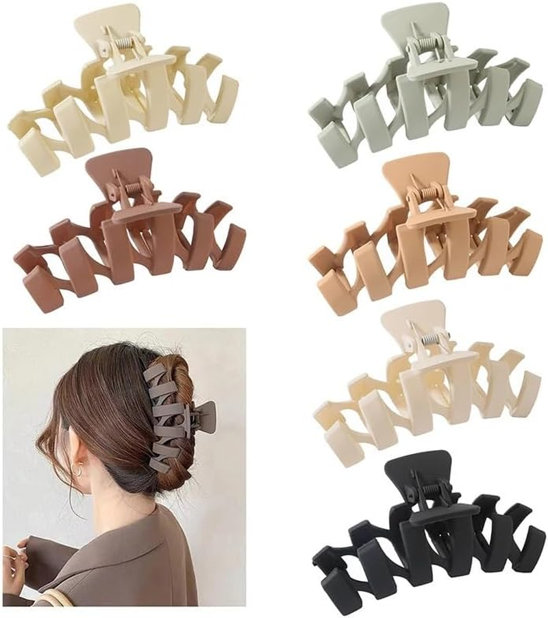Hair Claw Clips Fashion 11CM Ladies N-Shaped Solid Color Frosted Large Hairpin Hairpin Headdress Shark Clip Hair Accessories image number 5