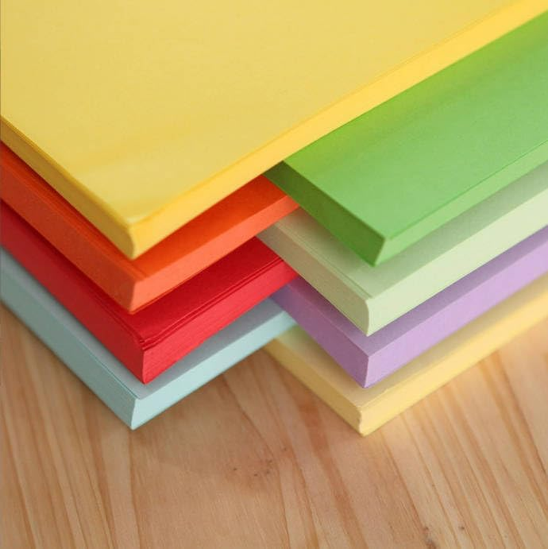 Assorted Bright Colored Paper 80 GSM, Acid-Free, Fade-Resistant, 8.5X11 Inch Letter Size Color Copy Paper, 48 Sheets, 12 Colors image number 4
