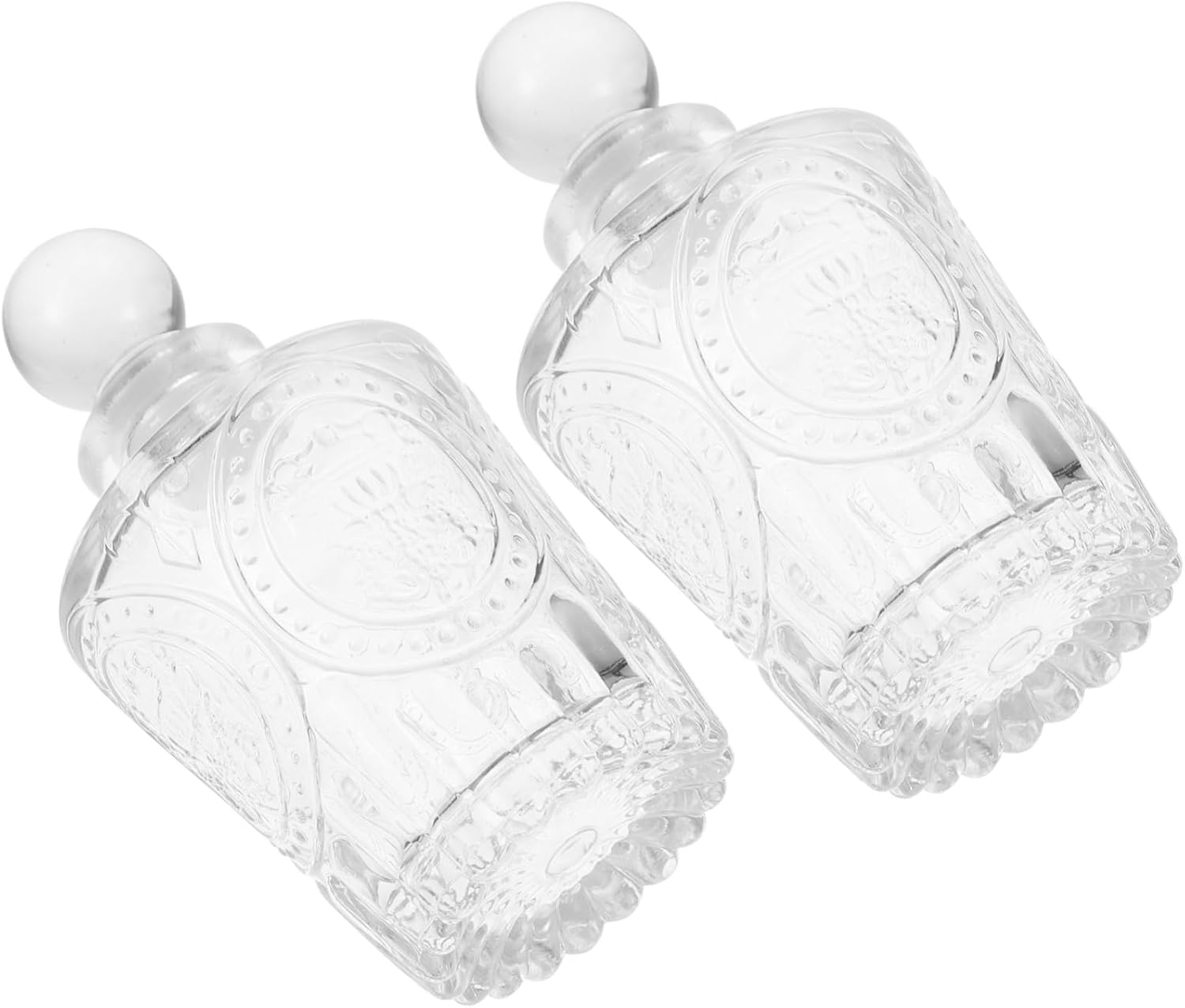 2Pcs Carved Bottles Transparent Essential Oil Bottle for Home Aromatherapy Fragrance Release and Air image number 2
