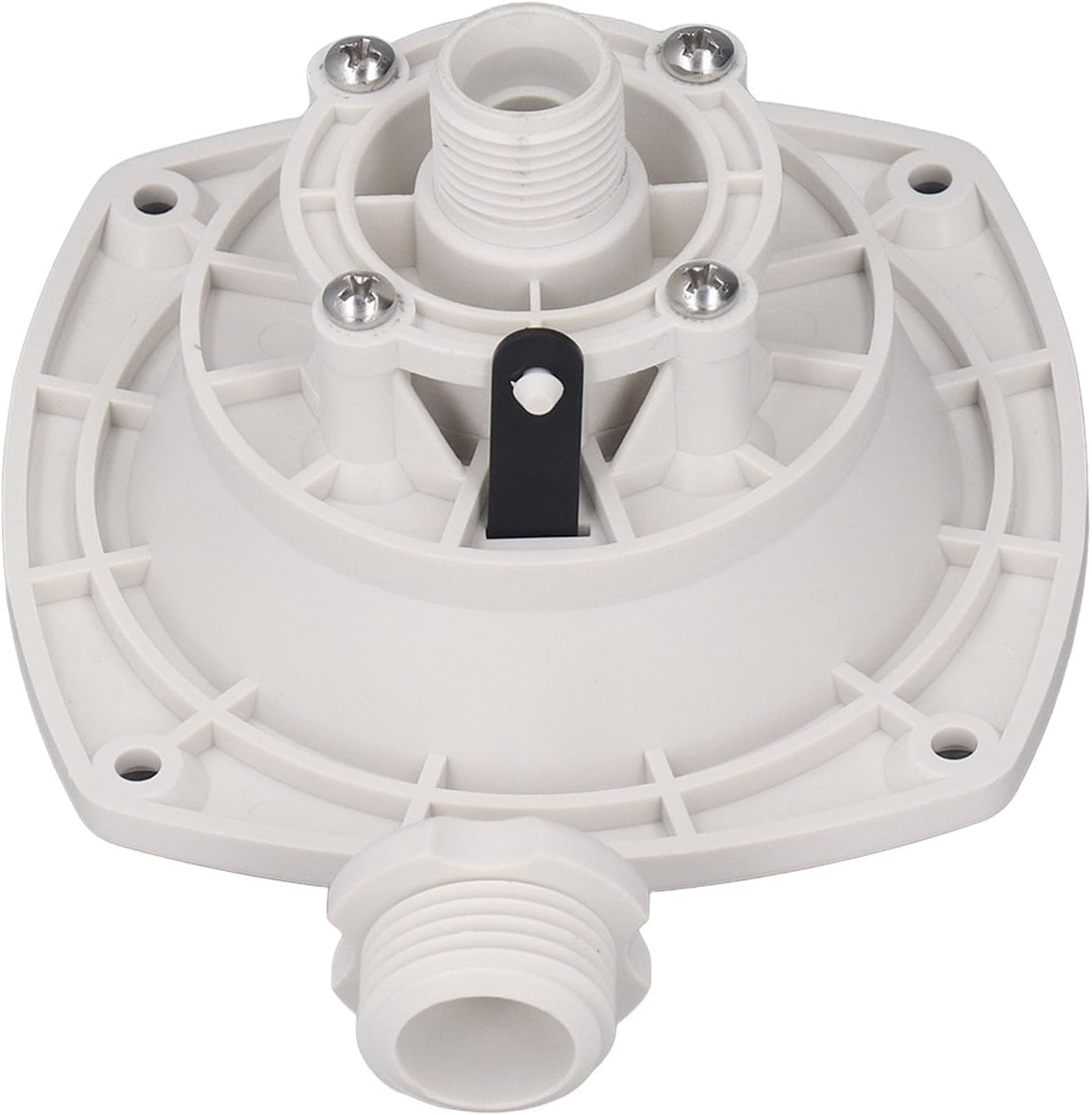 Rv City Water Inlet, Rv Water Entry Pressure Regulated Metal City Inlet Wall Mount Inlet Pressure Regulated for Trailer Boat Entry Quick Connector with Camping (White) - Black image number 3