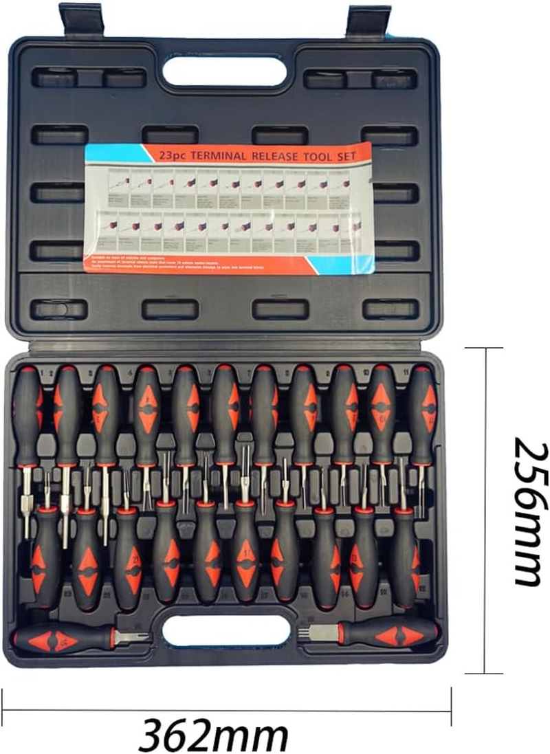 Domary ZX001 23Pcs Connector Release Electrical Terminal Removal Tool Kit Set Auto Repair Tools image number 1