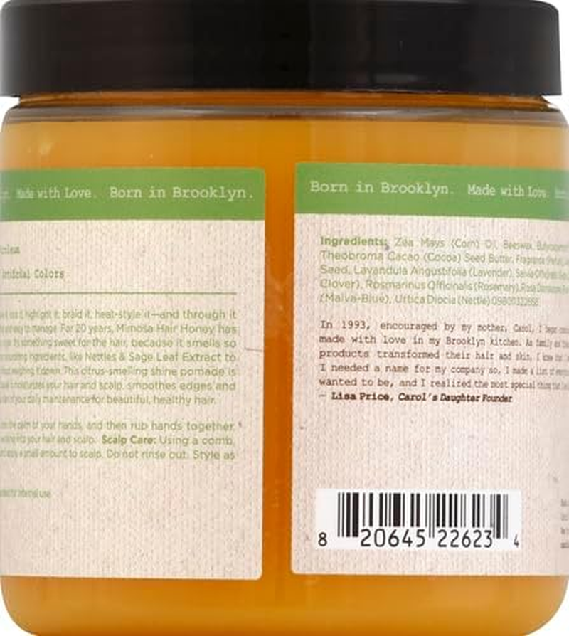 Carol'S Daughter Mimosa Hair Honey Shine Pomade for Textured and Curly Hair - with Shea Butter & Rosemary Oil, 8 Fl Oz