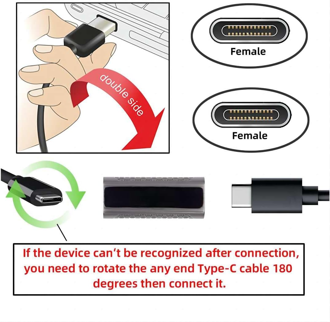 Chenyang USB C Extension Cable USB 3.1 Gen 2 10Gbps Male to Female Fast Charging Data Transfer Extension Cable 1.0M image number 3