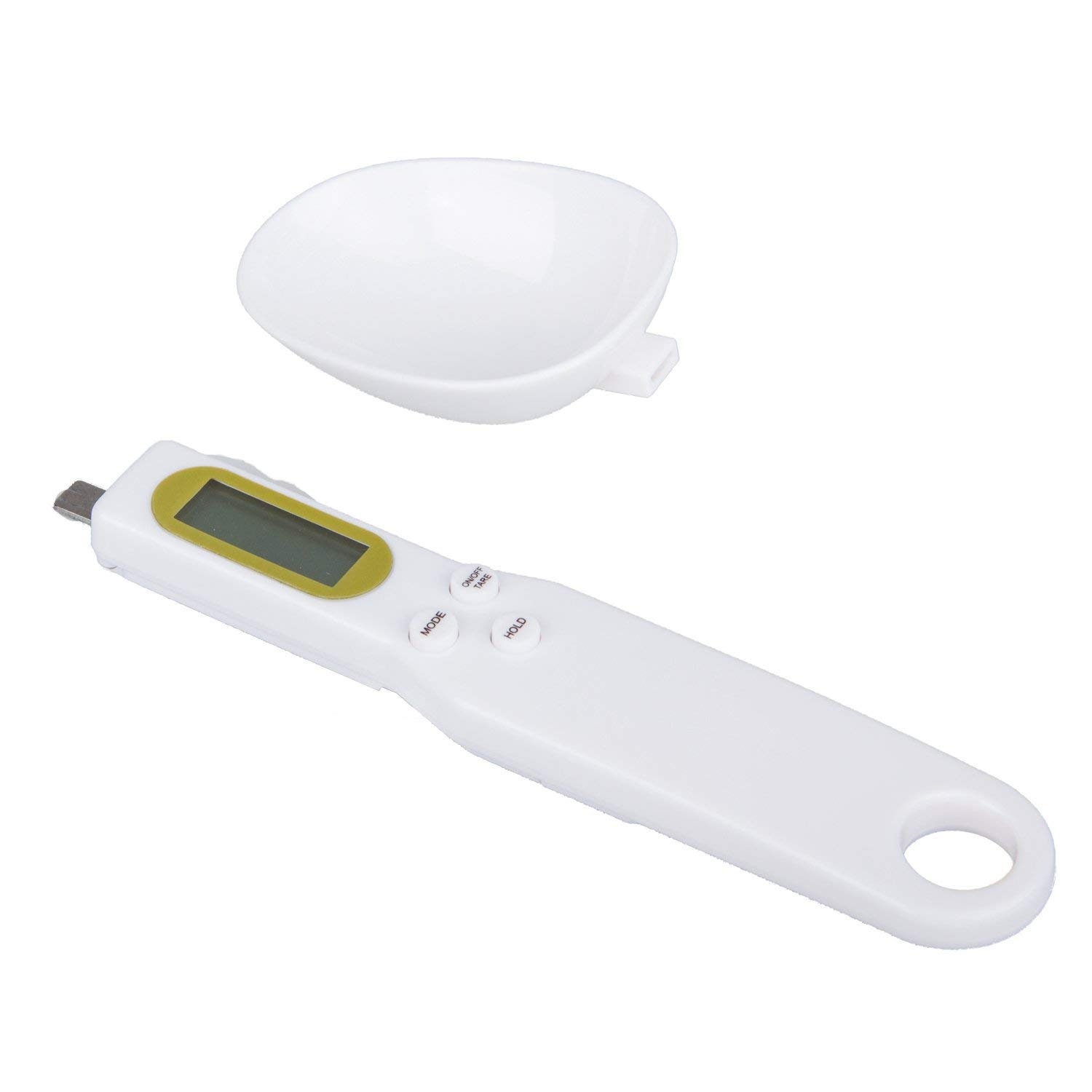 Mengshen Digital Spoon Scale for Kitchen Food High Precision Small Scale with Tare Function Weighing and Measuring Dry Liquid Ingredient Milk Tea Flour Medicine 1.1Lb/500G(0.1G) Milligram Scale White image number 5