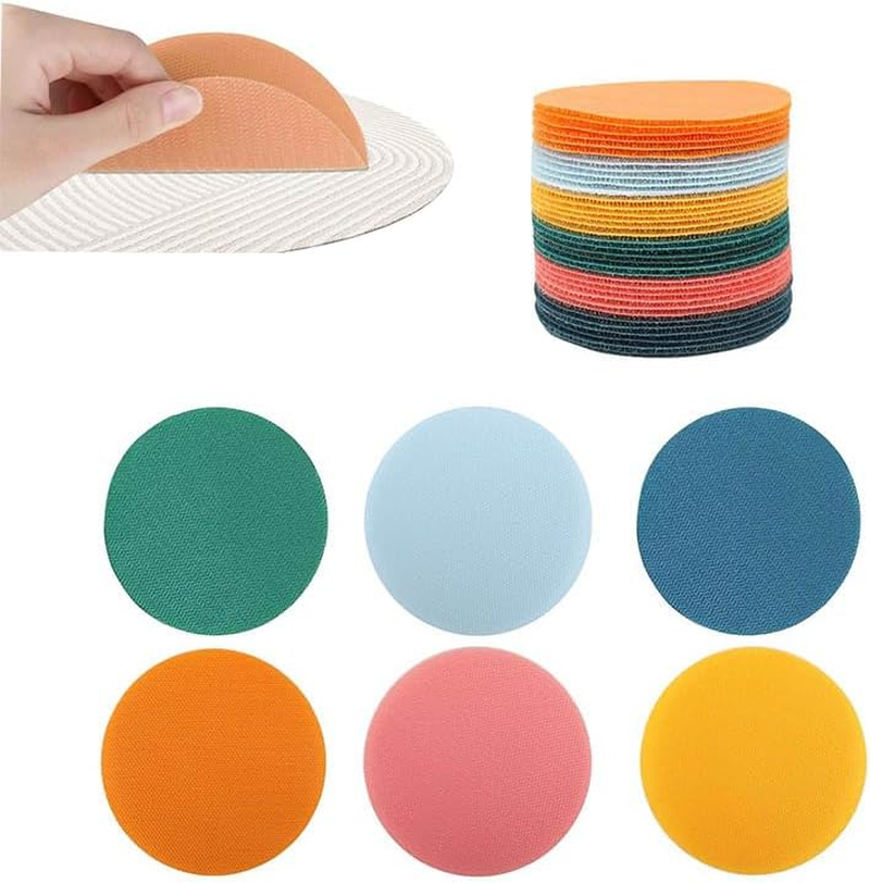 WADY 36Pcs Carpet Spots for Classroom - 4 Inch round Floor Markers, 6 Colors Non-Slip Rug Dots for Preschool, Games & Sports, Durable Teaching Tools, Classroom Organization & Social Distancing