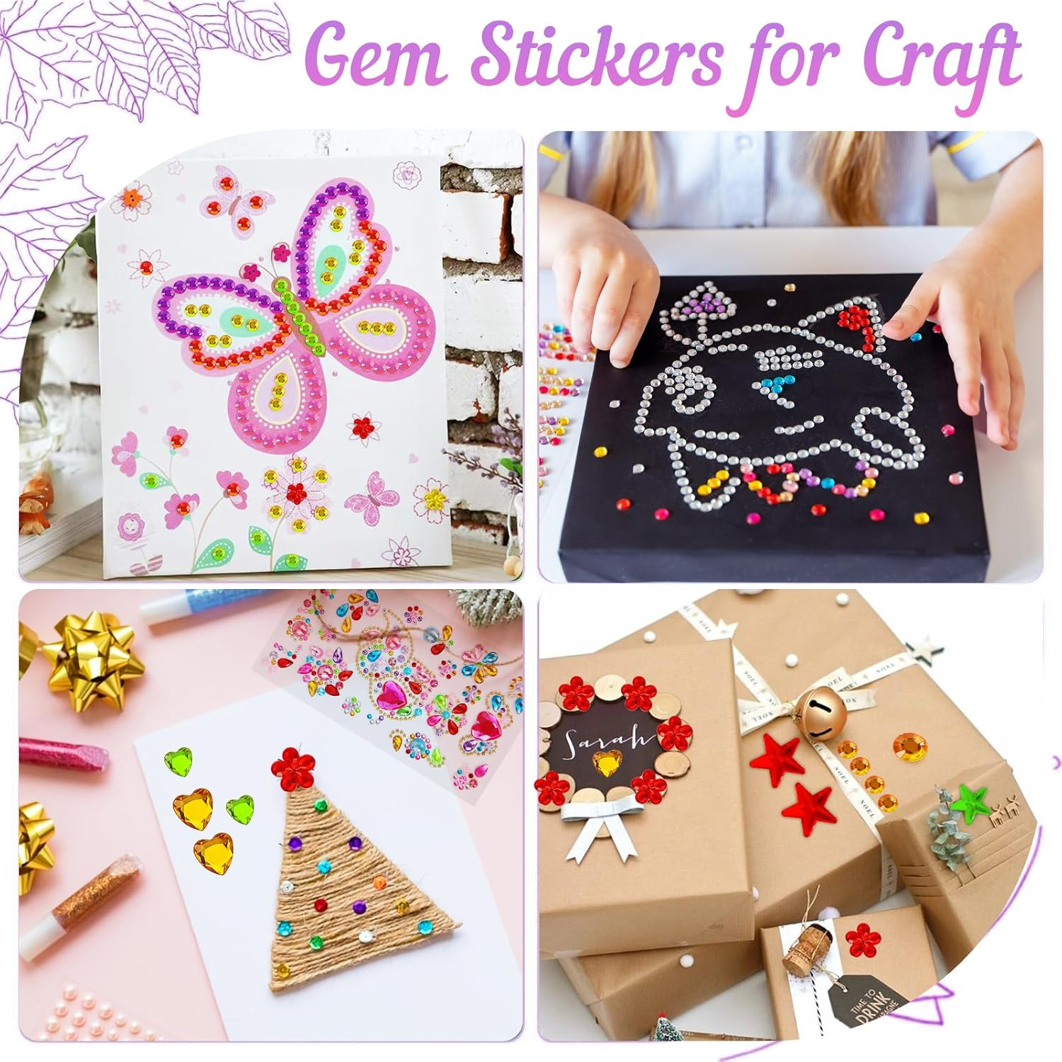 Self-Adhesive Glitter Stones image number 3