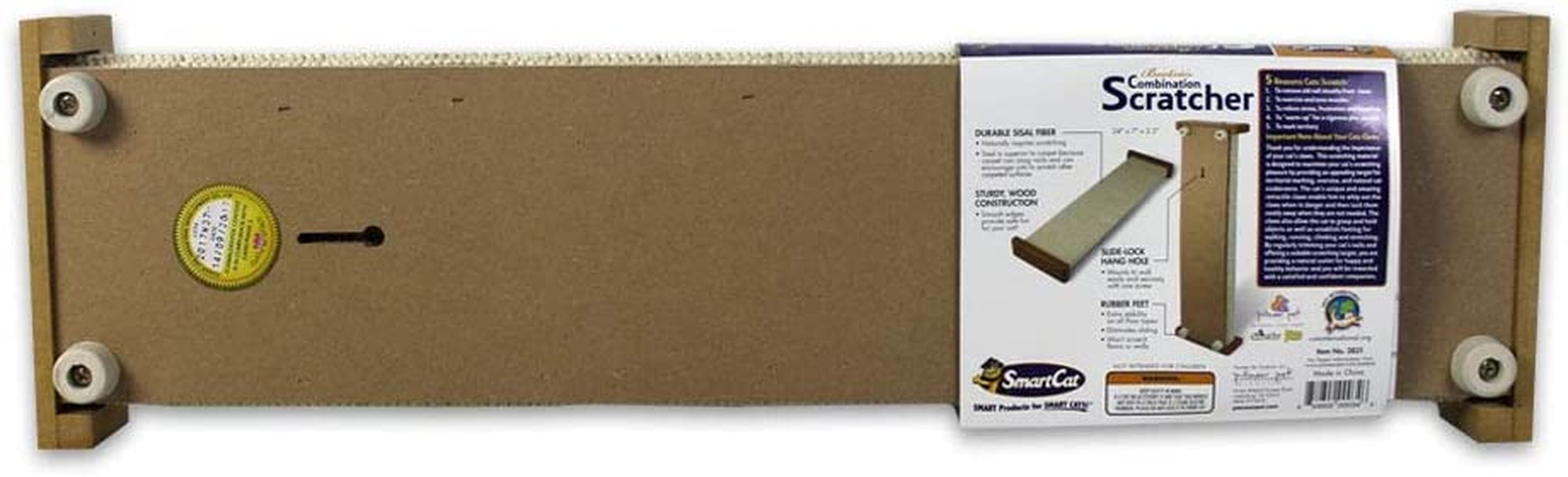 Smartcat Combination Scratcher, 61 Cm Length X 18 Cm Width X 6 Cm Length image number 2