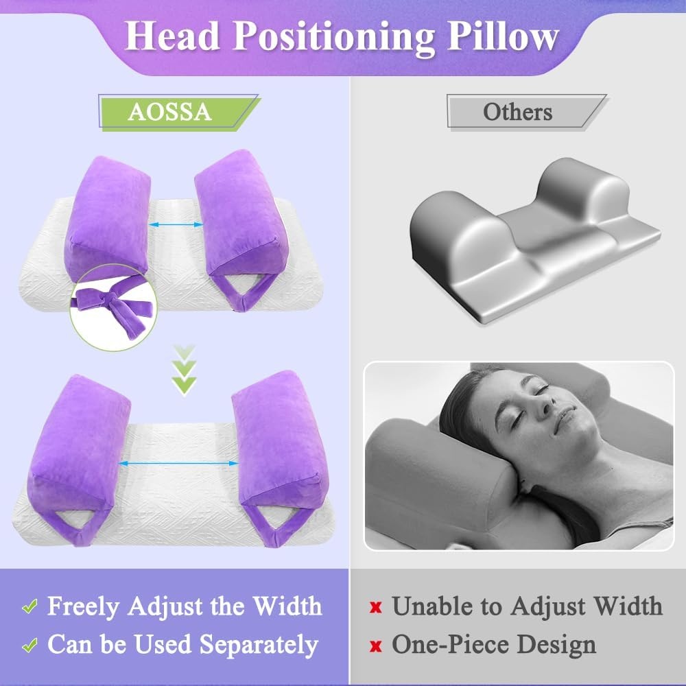 Anti Aging Pillow for Women anti Wrinkle Face Beauty Pillow Head Stabilizer Back Sleep Training Face up Head Positioning Wrinkle Prevention for Face Post Surgery Pillows Support for Sleeping Upright image number 1