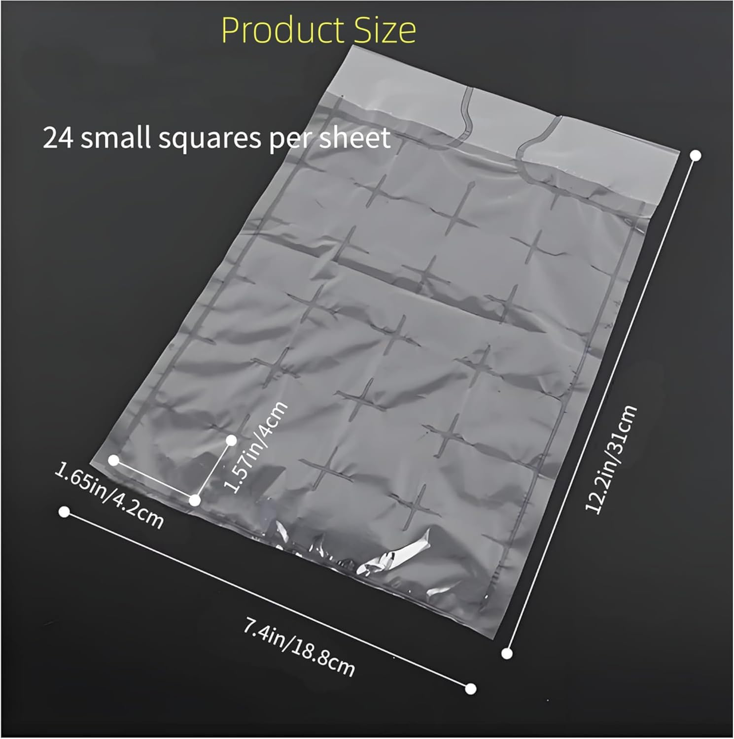 Disposable Ice Cube Bags with Funnel,24 Grids Food-Grade PE Ice Mold for Beverages, Juices, Cocktails, Freezer Storage,50Pcs image number 4