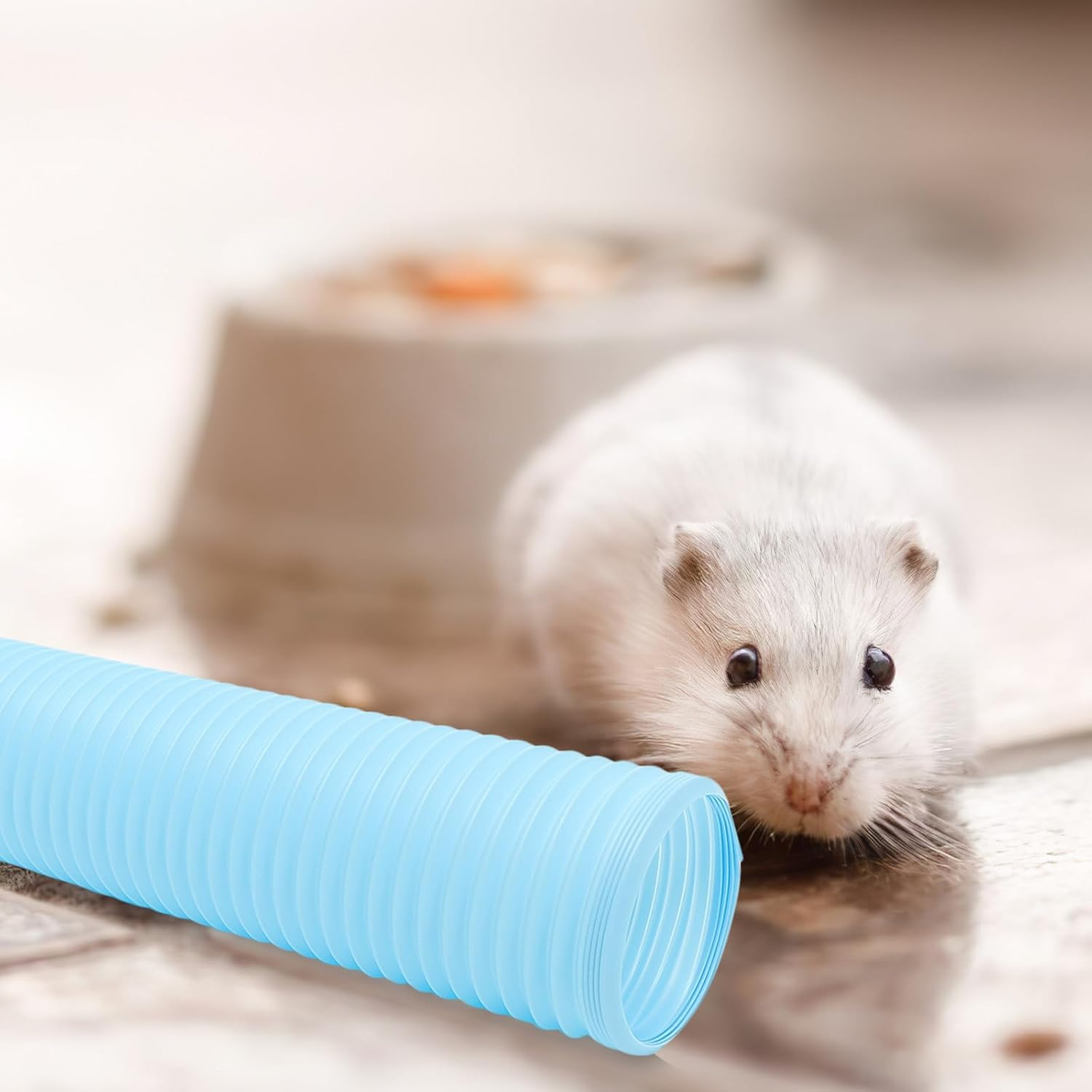 NOLITOY Flexible Hamster Tunnel Hamster Tubes and Tunnels Guinea Pig Hideout Plastic Foldable for Animal Pet