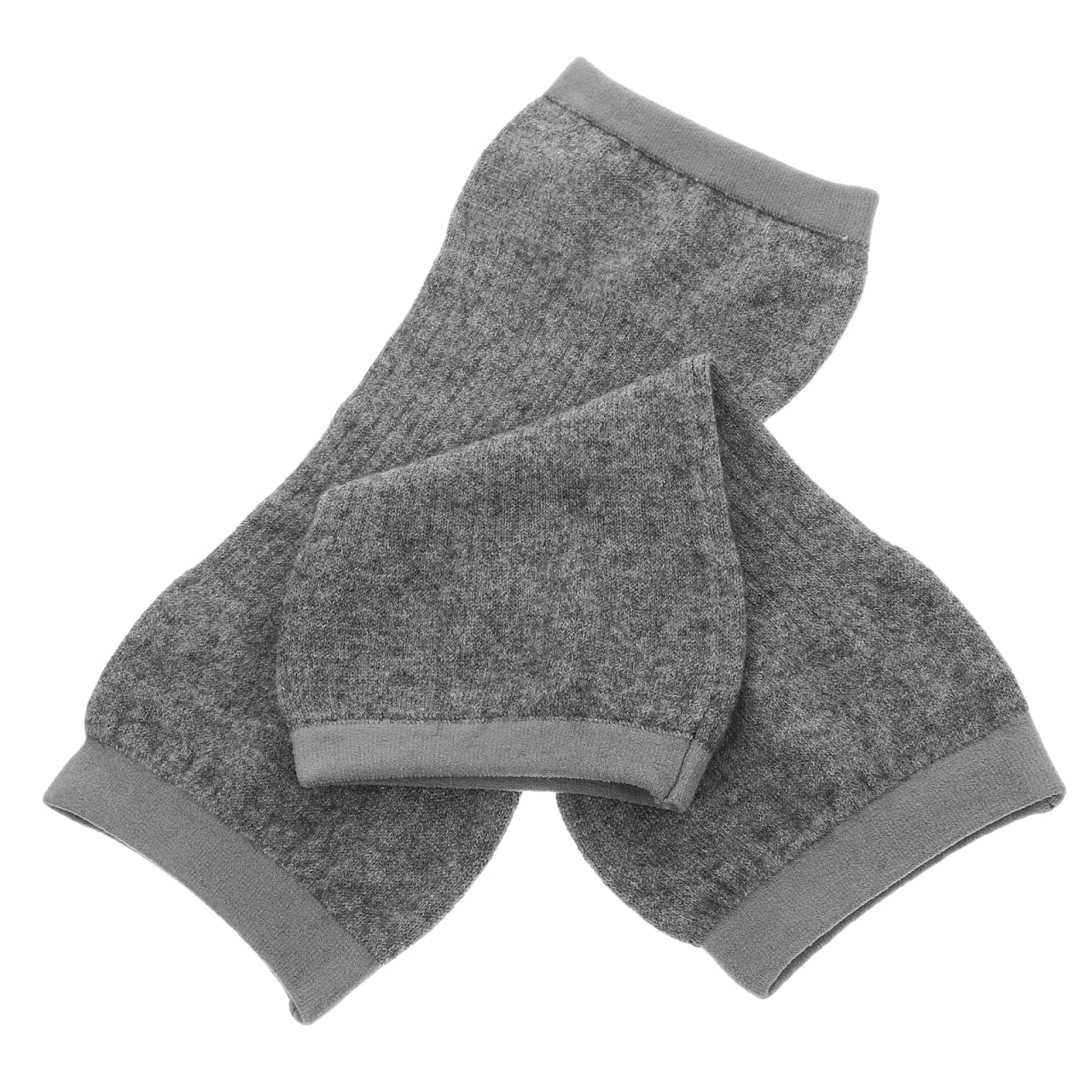 SOLUSTRE 1 Pair Cashmere Knee Braces Supports Leg Warmer Winter Warm Thermal Wool Cycling Ski Running Sports Knee Brace Pad Knee Sleeve for Men Women Grey image number 4