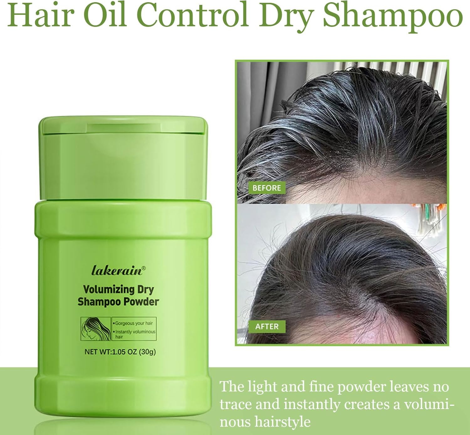 Dry Shampoo Powder for Women & Men，100% Natural & Organic，Travel Hair Styling Powder & Fuller Looking Refreshing (Jasmine) image number 5