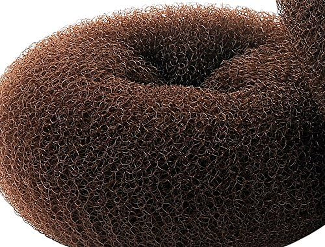 Clothobeauty 2 Pieces Extra Large Size Hair Bun Donut Maker, Ring Style Bun, Women Chignon Donut Buns Doughnut Shaper Hair Bun Maker (4.3 In. for Thick and Long Hair) (Brown) image number 3