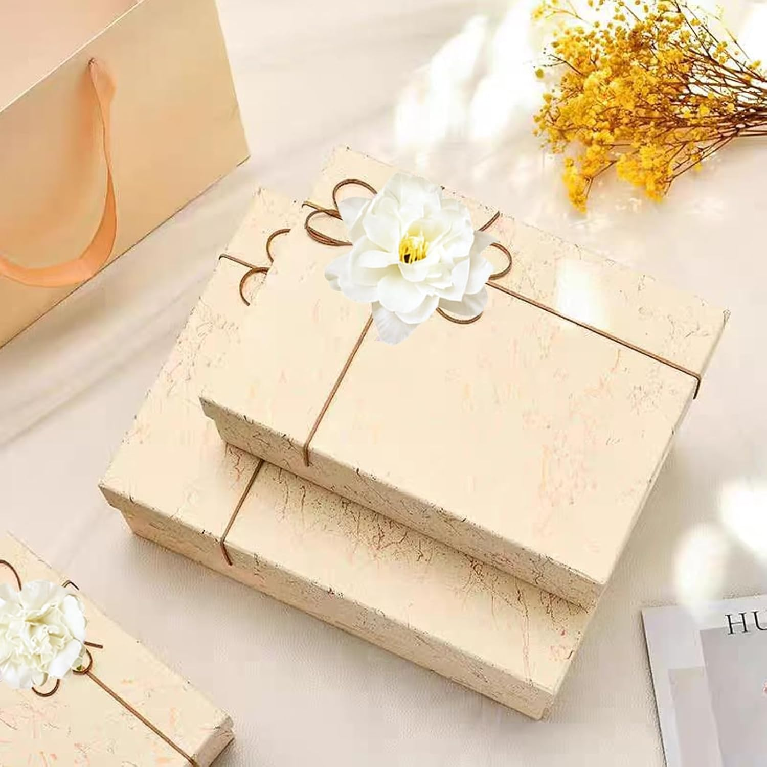 Flower Hair Clip, Pack of 21 White Flower Hair Clips, Artificial Flower Hair Clips, Flower Hair Accessories for Party, Beach, Wedding, Event Decoration image number 4