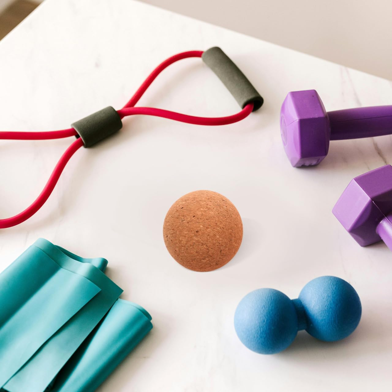 Baluue Cork Massage Ball, Round, Lightweight Massage Ball, 2.76 Inch, Myofascial Release, Trigger Points Yoga Balls for Back Neck and Feet, Muscle and Myofascial Release image number 5