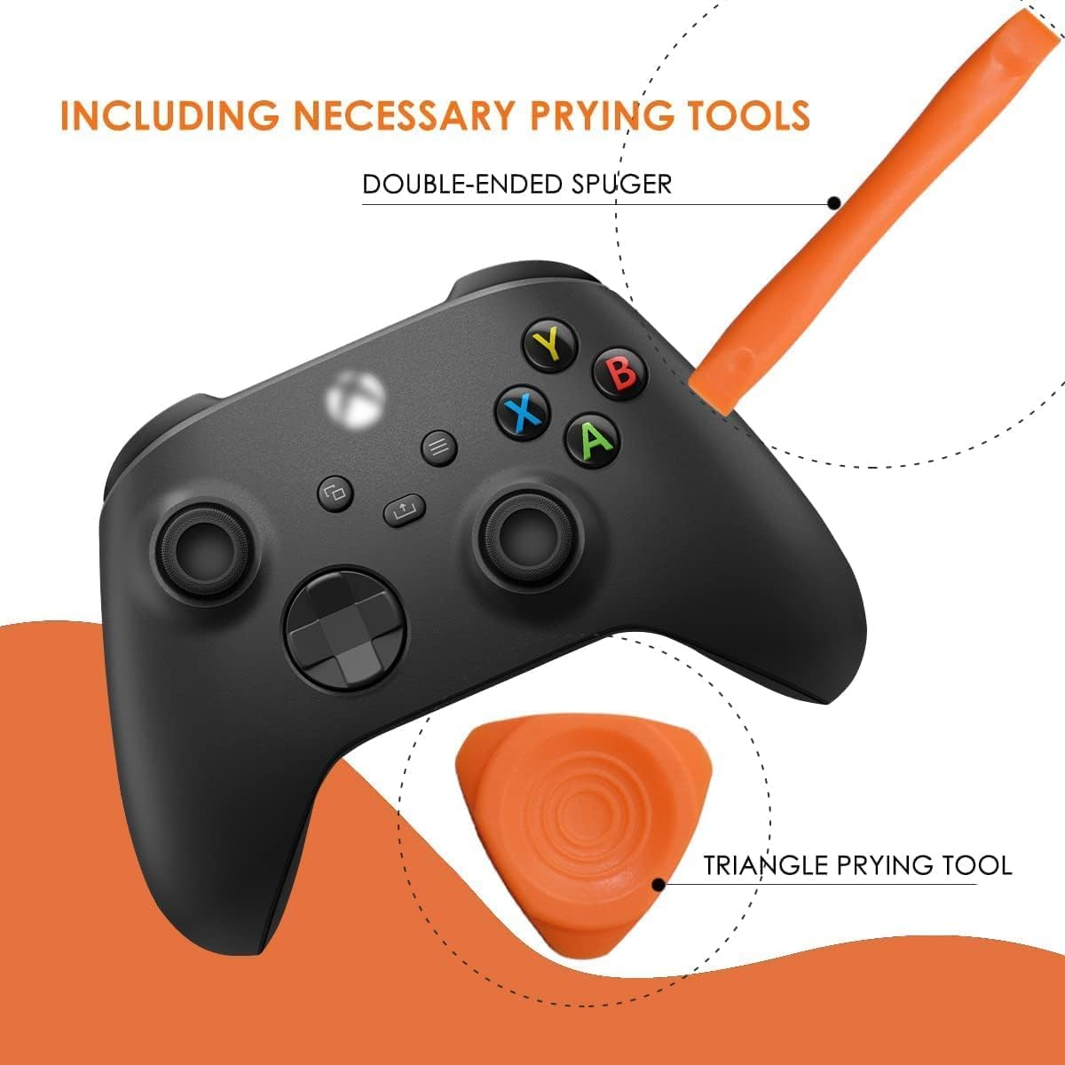 Bumpers Replacement LB RB Button for Xbox Series X/S Controllers,2 Pack Shoulder Trigger Buttons for Xbox Series Controller(Not for Elite Controller)