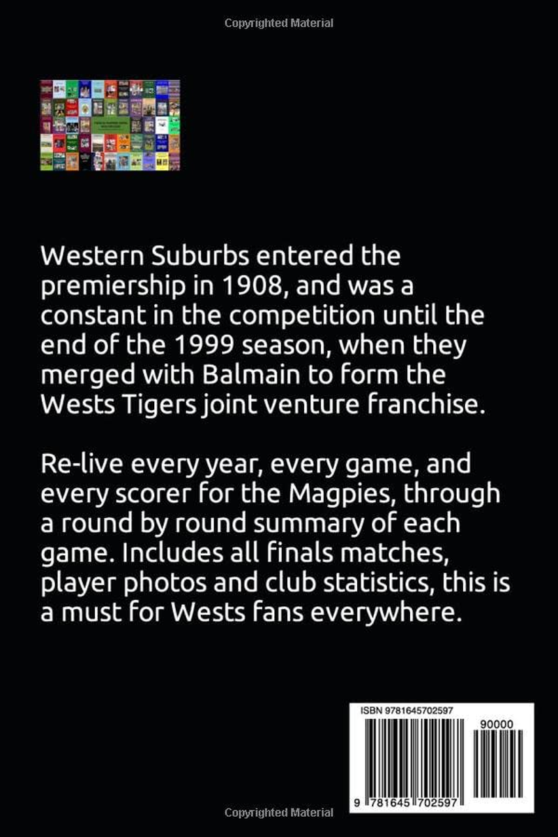 Wests Magpies: All the Scores