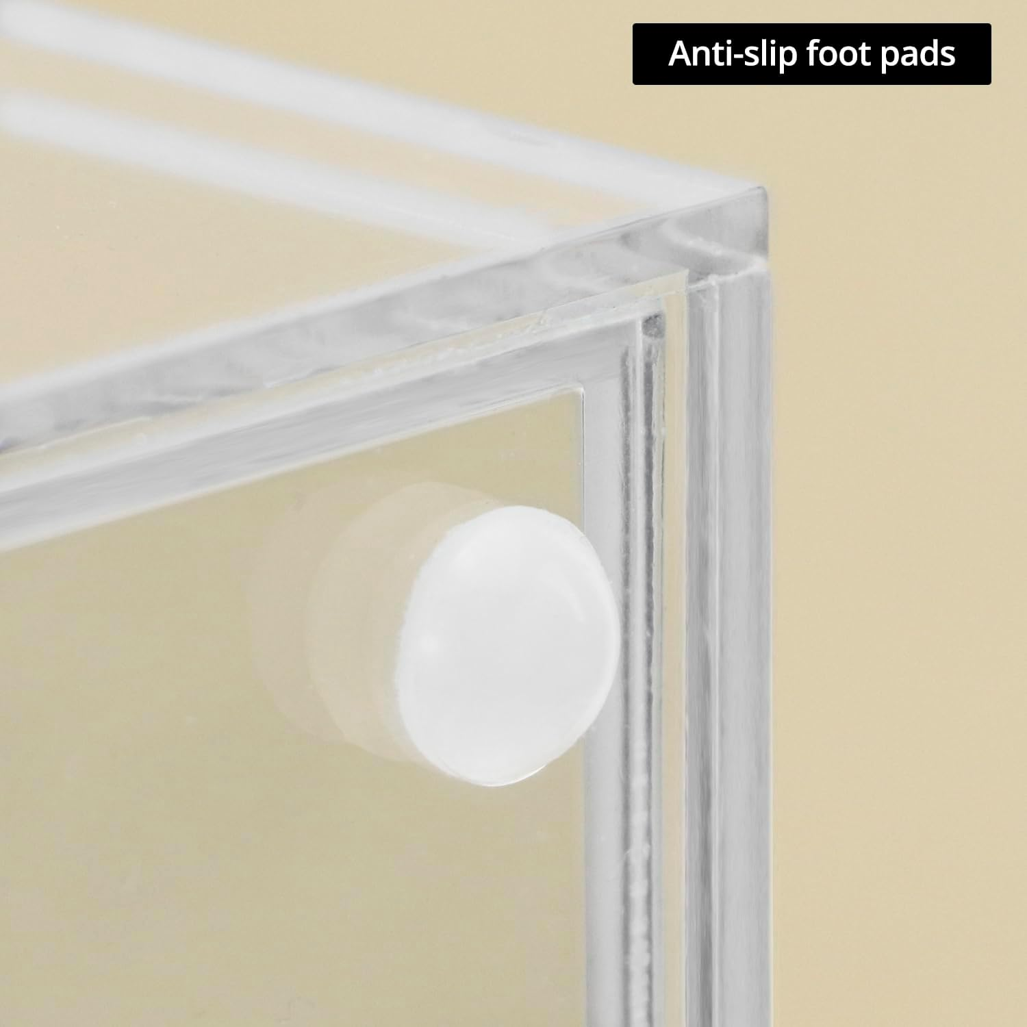 QWORK Acrylic Desk Organizers and Accessories &ndash; Multi-Compartment Storage with Drawer for Office, School, and Home, Clear Pencil Organizer and Pen Holder image number 2