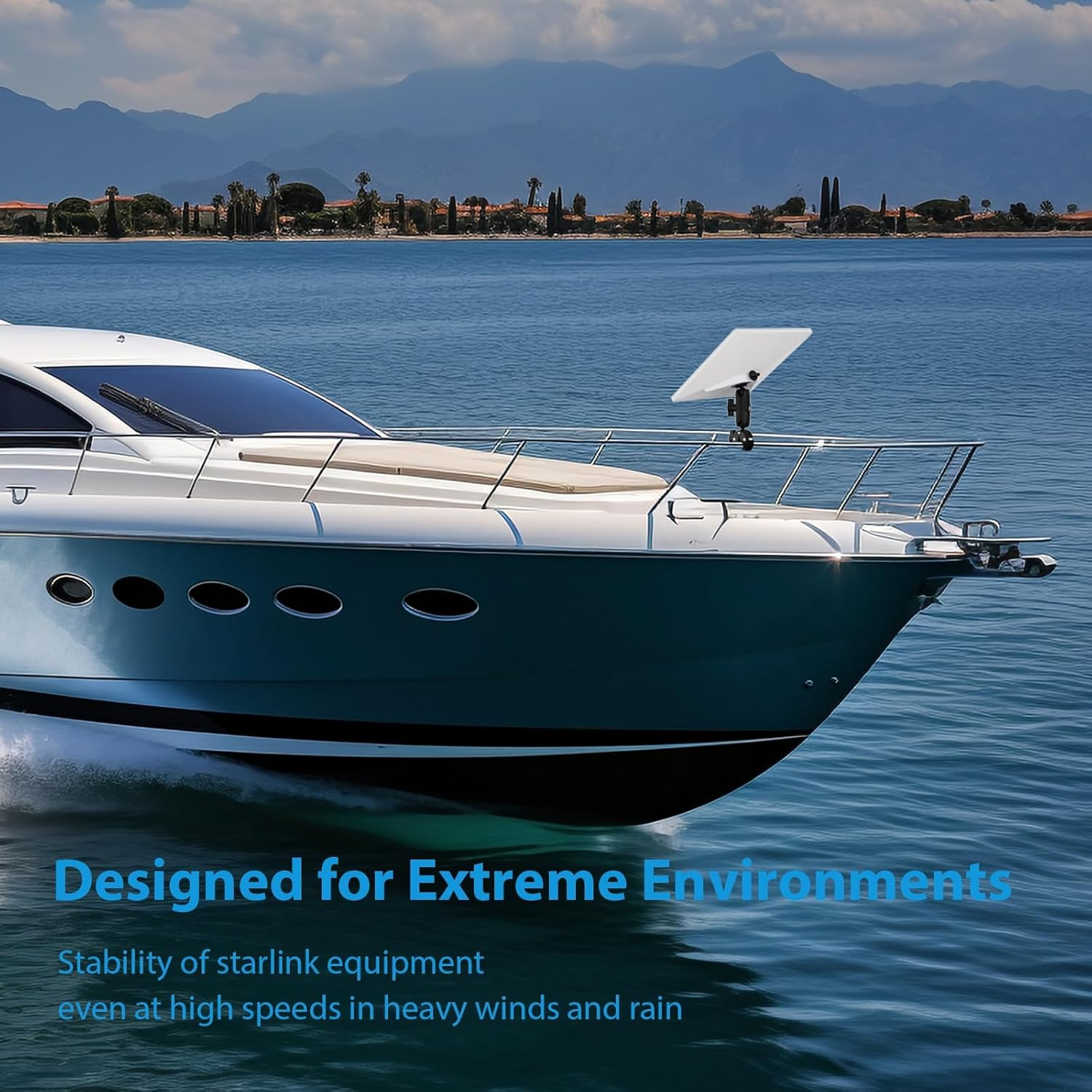 Starlink Mini Mount, Starlink Gen 3 RV Ladder Mount, Starlink Mini Roof Mount, Adjustable V3 Mount for Rv/Yacht/Camper/Guardrails, Starlink Mini Accessories Kit, Compatible with Original Pipe Adapter image number 5