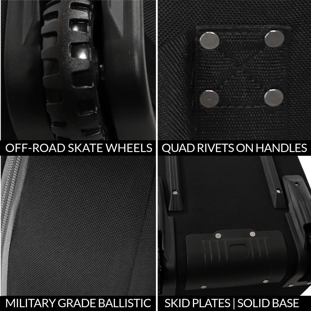 Caddydaddy New First Class Premium Padded Golf Club Travel Cover with Wheels - Heavy Duty Golf Travel Bag for Airlines image number 2