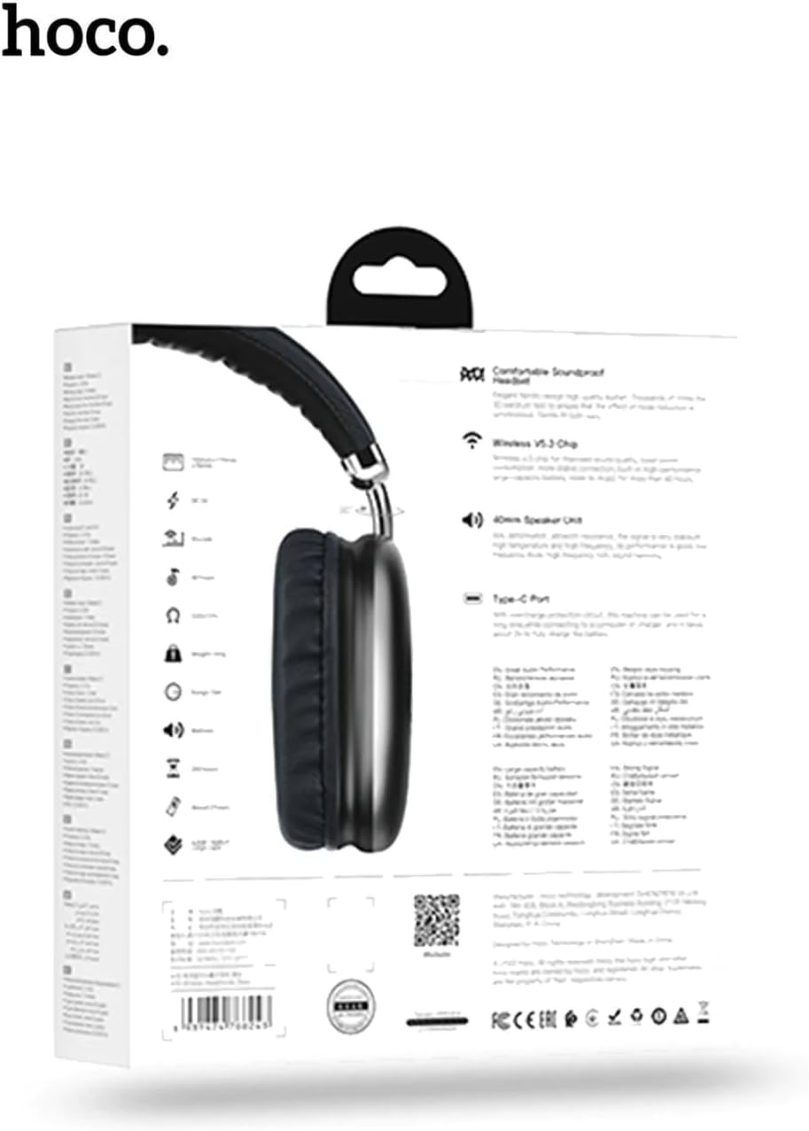Hoco W35 Bluetooth 5.0 Wireless Headphones image number 3